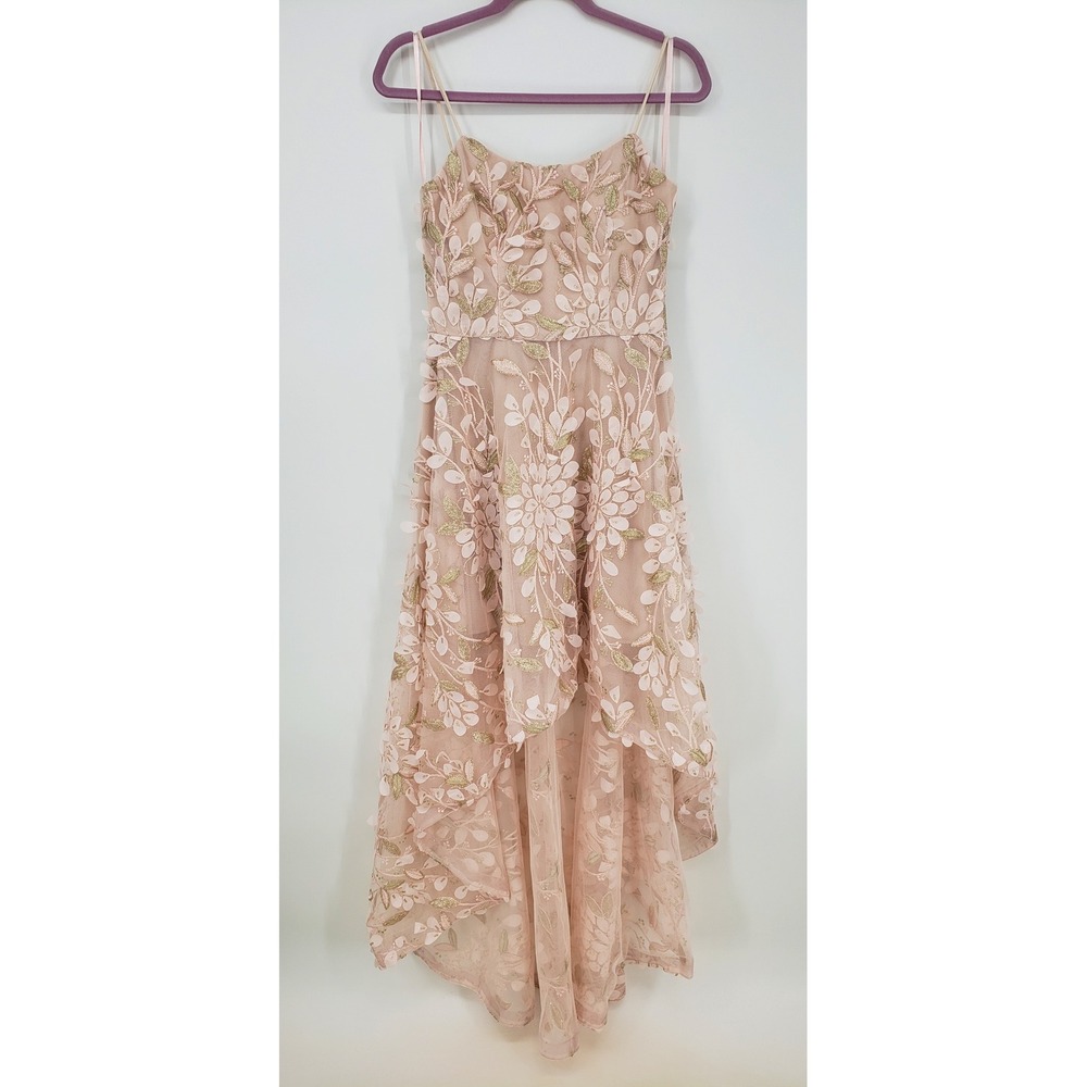XSCAPE Embroidered Gown Formal Evening Dress Special Occasion Size 6 Blush Pink - Picture 4 of 15